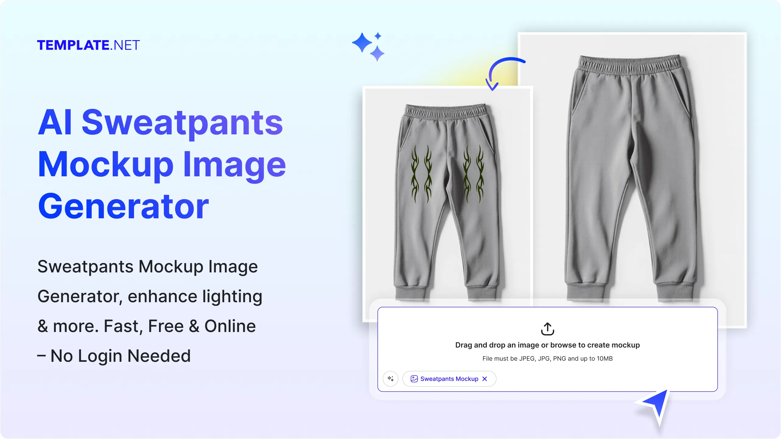 Free AI Sweatpants Mockup Image Generator, Free AI Sweatpants Mockup Maker Online